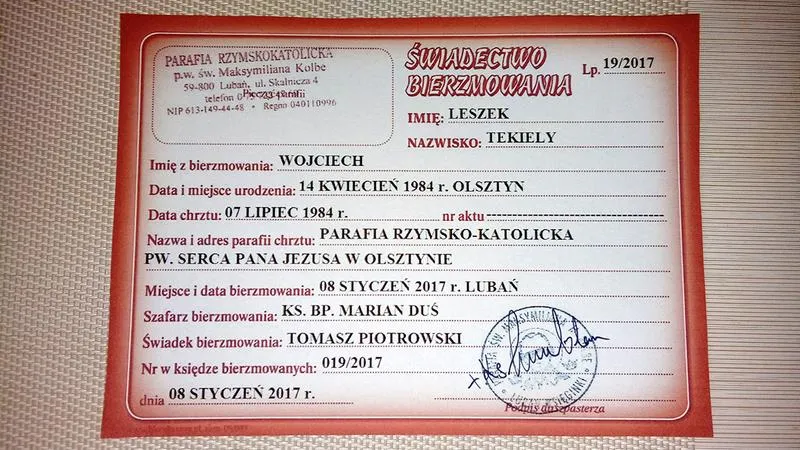 Gdzie znaleźć zaświadczenie o bierzmowaniu i jak uniknąć kłopotów?