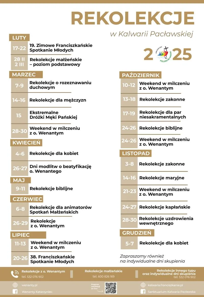 Czas trwania rekolekcji