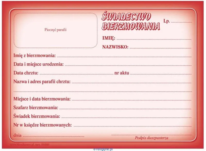Jak uzyskać zaświadczenie o bierzmowaniu