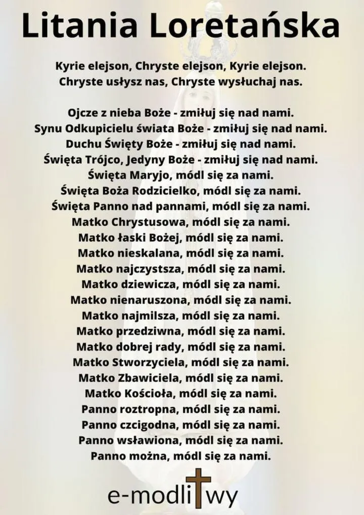 Litanie do Matki Bożej i ich znaczenie