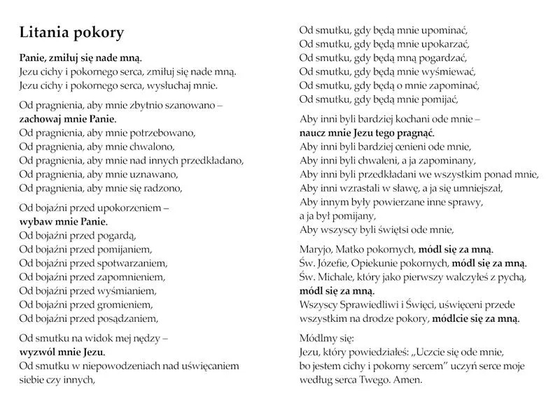 Modlitwa litanijna dla początkujących