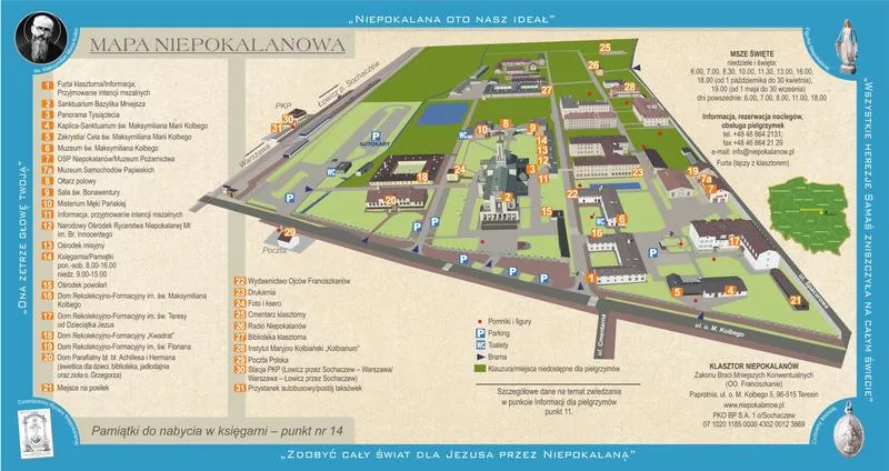 Zamawianie mszy świętej w Niepokalanowie